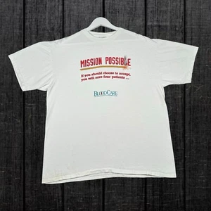 Camisa de Colección Misson Possible Bloodcare - Promoción Misión Imposible Años 90 - XL - Imagen 1 de 13