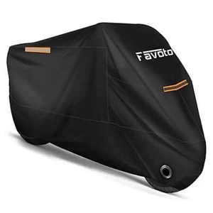 Motorcycle Cover All Season Universal Weather Quality Waterproof 96.5" Black - Picture 1 of 7