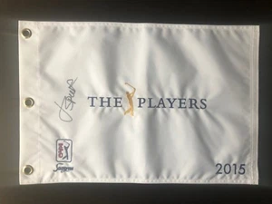 Jordan Spieth Rare! signed 2015 Players Championship flag Beckett BAS coa loa - Picture 1 of 2