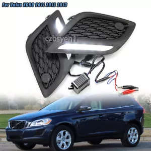 1 Pair LED DRL Daytime Running Light Fog Lamp For Volvo XC60 2011 2012 2013 - Picture 1 of 11