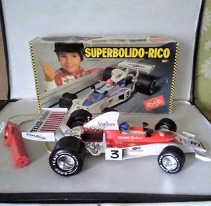Atemberaubende riesige Rico Weißblech Fernbedienung F1 Auto 22" lang (verpackt) - Bild 1 von 12