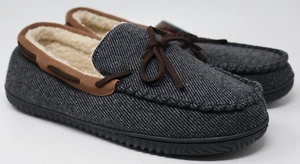 RockDove Men's Samuel Faux Shearling Moccasin Slipper Size 11 NWT - Picture 1 of 15