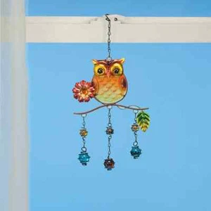 Glass and Metal Owl Garden Art by Fox RiverTM Creations - Picture 1 of 3