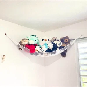 Space-Saving Toy Hammock Net Storage: Maximize Playroom Space of Room - Picture 1 of 4