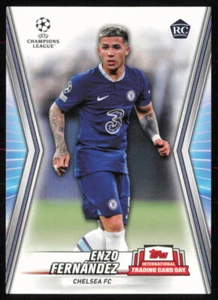 2023 Topps Internationaler Sammelkartentag UCL Enzo Fernandez Chelsea Rookie RC - Bild 1 von 2