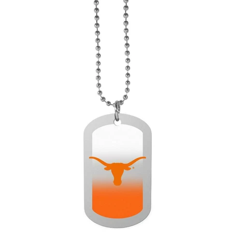 Texas Longhorns 26 Inch Team Dog Tag Necklace [NEW] NCAA Neck Jewelry Bracelet Cover