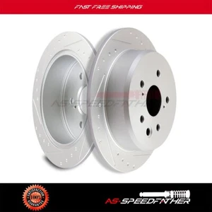 Rear Brake Rotors Discs For Lexus IS250 Base 2006-2012 Drill and Slot 2pcs - Foto 1 di 6