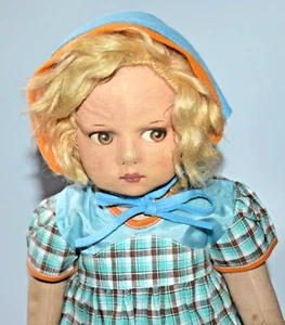 RARE VINTAGE DEANS RAG BOOK A1 BLUEBELL GIRL DOLL 49cm c1930 - Picture 1 of 7