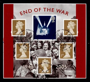 GB 2005 SG MS2547 fine used miniature sheet; 'WWII End' - Picture 1 of 1