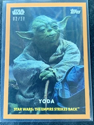 2024 Throwback Thursday Star Wars  Topps Baseball #71 Yoda BRONZE 02/10 RARE - Image 1 of 2