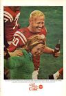 1965  Coca Cola PRINT AD Coke Vintage Bottle Football Player Great Cave Decor 