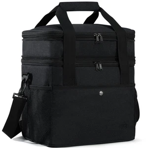 Erweiterbare 24L Brotzeittasche Doppellagig Isoliert Kühltasche Weiche Kühltaschen... - Bild 1 von 8