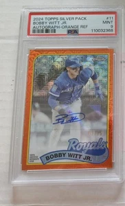 2024 Bobby Witt Auto Topps Silver Pack Orange /25 PSA 9 Royals - Bild 1 von 1