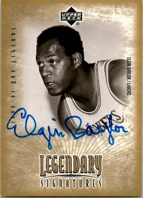 2000-01 Upper Deck Leyendas de la NBA ELGIN BAYLOR Legendary Signatures AUTO Lakers Foto 1 de 2