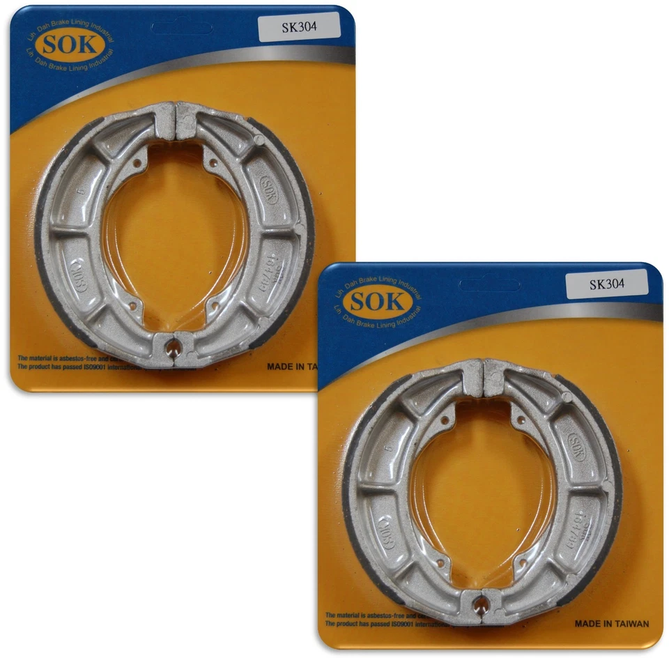 ZAPATOS DE FRENO DELANTEROS Y TRASEROS aptos para SUZUKI PE 175 Enduro 1978-1979 PE175 Foto 1 de 1