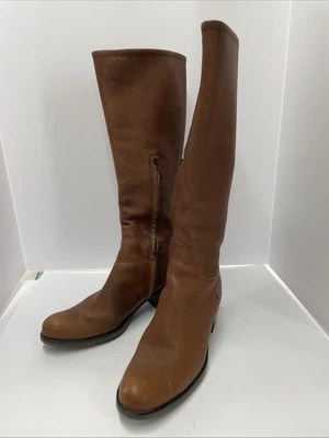 Pollini Way Out Tall Knee High Leather Boot Brown Women's EU sz 39 US sz 8.5/9 - Image 1 of 4