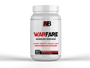 Warfare 2 lbs Advanced Whey Protein Blend 22g Protein per Serving Amazing Fla... - Picture 1 of 4