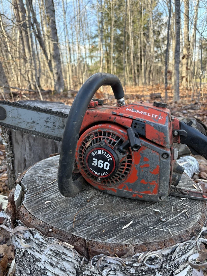 Homelite 360 Automatic Chainsaw Vintage Parts Or Repair - Image 1 of 4