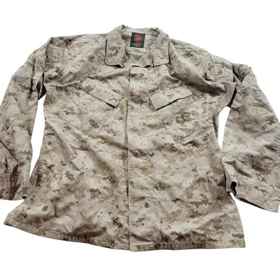  Camisa camuflada del desierto ropa americana de los marines de la Marina de los Estados Unidos manga larga mediana  Foto 1 de 4