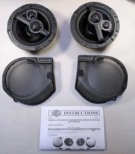Harley-Davidson Audio by Rockford Fosgate Stage II 2 Fairing Speakers 76001296 - Picture 1 of 14