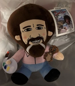 Peluche pupazzo Bob Ross 9" La gioia di dipingere--Nuovo con etichetta - Foto 1 di 2