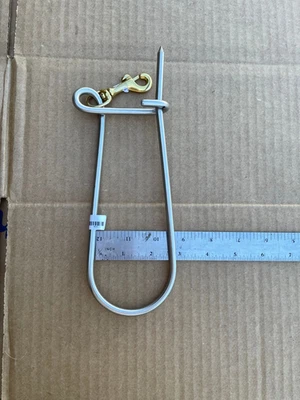 small fish stringer spearfishing stainless w/clip fishing gear - Image 1 of 4