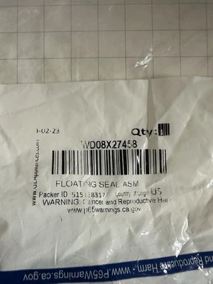 Junta de sumidero para lavavajillas GE WD08X27458 sello flotante ¡NUEVO OEM genuino ¡Último! Foto 1 de 4