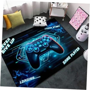Gamer Large Area Rug for Kids Room 3D Gamepad 5' x 3' (Rectangular) Gp1-a-01 - Picture 1 of 7
