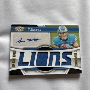 2023 Panini Certified Sam Laporta RC AUTO RPA Piece of the Game Lions - Bild 1 von 2