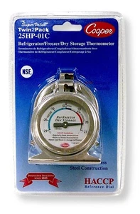 Cooper-Atkins 25HP-01C-2 Bi-Metal Refrigerator/Freezer Thermometer with HACCP... - Picture 1 of 1