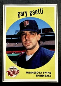 1989 Baseball Cards Magazine #21 GARY GAETTI White Border Minnesota Twins HAND C - Imagen 1 de 7