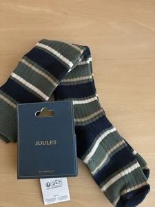 🌟Joules Men’s Wader Knee Length Socks, Navy Green Stripe, 7-9🌟 - Picture 1 of 4