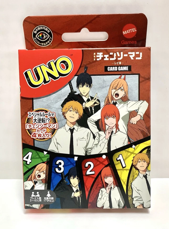 Mattel Games UNO Chainsaw Man The Movie Special Edition JAPAN F/S