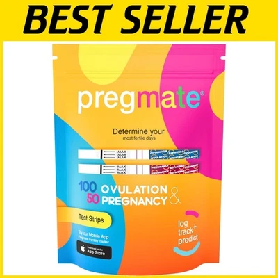 100 Ovulation & 50 Pregnancy Test Strips Kit - Accurate & Easy Family Planning - Image 1 of 4