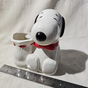 Vintage Snoopy - 6 1/2” utensil holder / Planter- Benjamin and Medwin Inc.  - Picture 1 of 6
