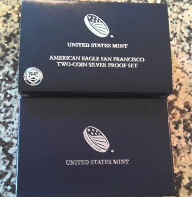 American Eagle San Francisco 2012 2 caja de prueba de plata y prestación sin moneda Foto 1 de 3