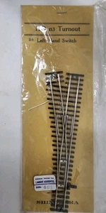 Lambert Shinohara 401 HOn3 #4 Left Hand Turnout - Code 70 NS - Picture 1 of 2