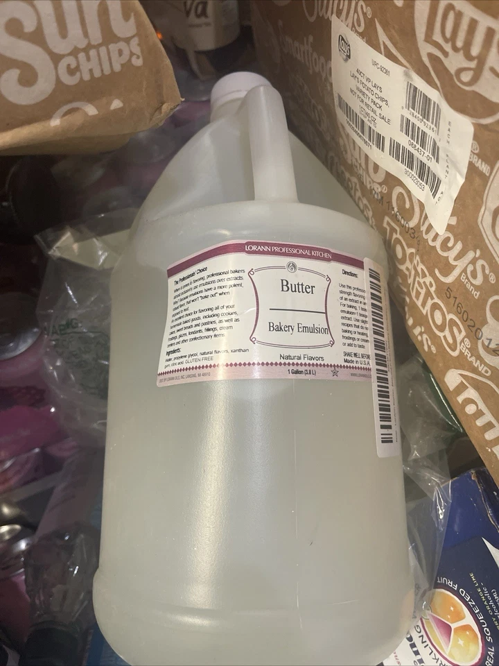 LorAnn Oils 1 Gallon All-Natural Butter Bakery Emulsion - Image 1 of 3
