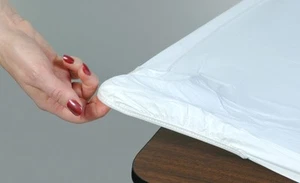 Kwik Covers White Fitted Table Covers Bundle of 5 for 6ft Banquet Tables - Picture 1 of 4