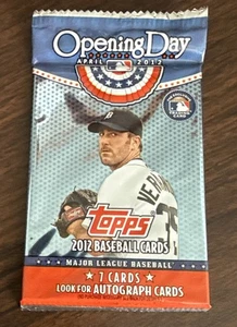 New 	 Topps Opening Day 2012 Baseball Cards (1 Pack)  - Picture 1 of 1