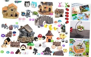 105 Miniature Fairy Garden Accessories, Fairy Garden Kit, Fairy Garden - Picture 1 of 8