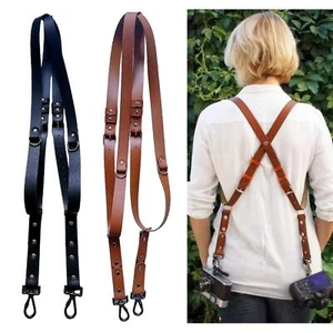 Double Harness Shoulder Strap 2 Cameras Daily Matching Double Camera Harness - Picture 1 of 13