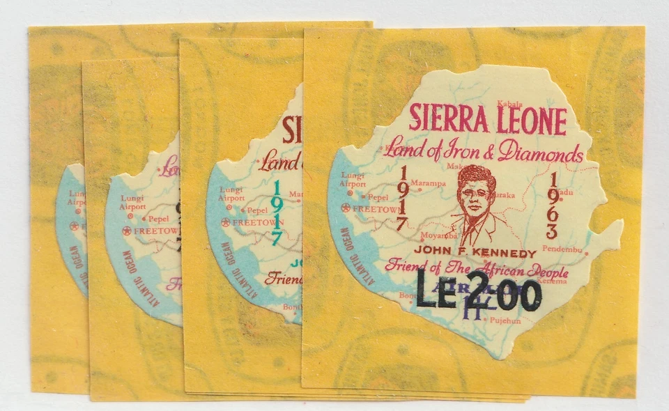 1964-65 Sierra Leone Sc# C32-6 Airmail - John F. Kennedy Memorial - MNH Cv$8.55 - Image 1 of 1