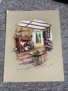 Vintage Paul Porter Art Print Lithograph 14" x 11" Not Framed - Picture 1 of 4