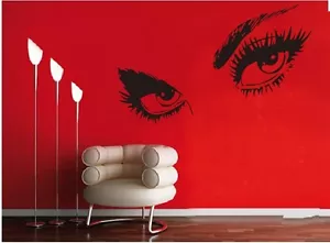 AUDREY HEPBURN'S BEAUTIFUL EYES Wall Decal Sticker Quote DIY Vinyl Home 60" - Picture 1 of 1