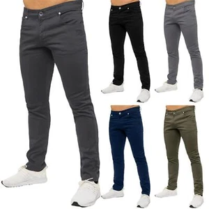 Firetrap Mens Chino Denim Trousers Slim Fit Skinny Stretch Cotton Pants Jeans - Picture 1 of 32