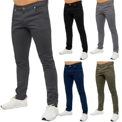 Firetrap Mens Chino Denim Trousers Slim Fit Skinny Stretch Cotton Pants Jeans - Image 1 of 4