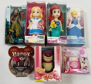 Lot of 7 Disney Toy Mini Brands Princess Alice Ariel Cinderella Raya LOTSO PIGGY - Picture 1 of 2