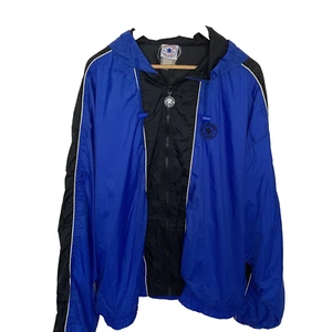 Vintage Converse jacket mens XL black blue 90s windbreaker full zip - Picture 1 of 4