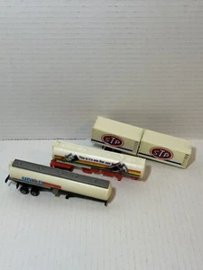 Lot Of 3 Plastic Toy 18 Wheeler Tankers/ Trailer…. Union, Mobil, Stp - Picture 1 of 21
